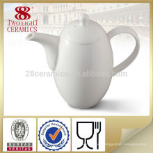 Tarro de cerámica de cerámica porcelana personalizada, jarra de café blanco
